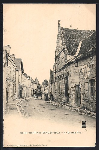 Cpa saint martin beau - cpa, saint-martin-le-beau,