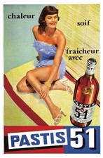 AFFICHE  POSTER    PASTIS 51