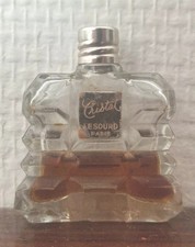 Rare. Flacon Art Déco. Extrait de Parfum Cristal de Lesourd 7,5ml. Étiquette