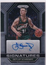 2022-23 Panini NBA Prizm Numéro Sig-Dls Detlef Schrempf Auto Signatures