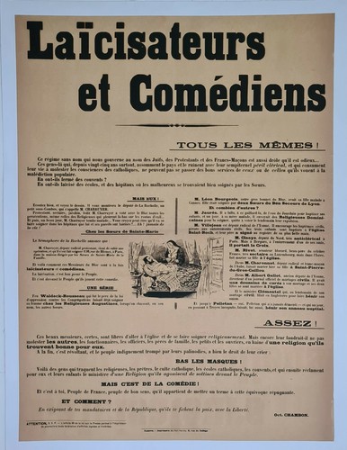Laïcisateurs comédiens - et,