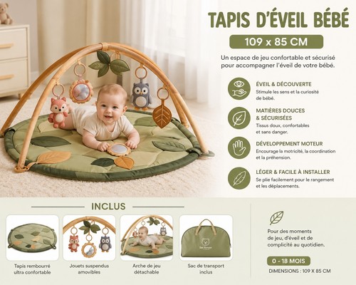 Tapis éveil bébé - tapis,