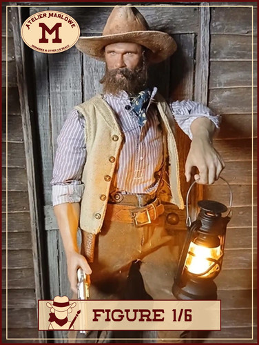 Figurine custom cowboy 6 - figurine, 1/6