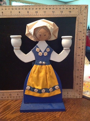 Candle holder swedish girl - holder,