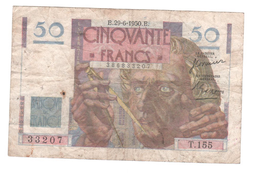 Billet francs verrier - billet, 50
