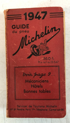 1947 guide pneu michelin - 1947, du