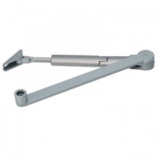 Bras compas avec arrêt mécanique pour ferme-portes Classic Line - argent DORMAK