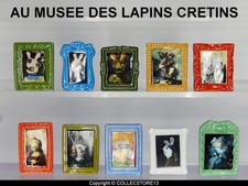 SERIE COMPLETE DE FEVES AU MUSEE DES LAPINS CRETINS   2026 - TABLEAUX