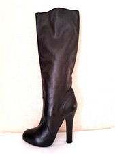 DOLCE & GABBANA - BOTTES - CUIR MARRON - POINTURE 38 EU