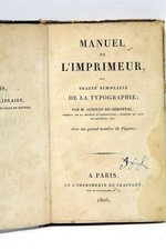 Manuel de l'imprimeur traité
