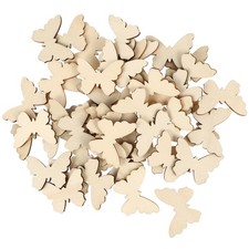 100 Pcs Tranches De Bois