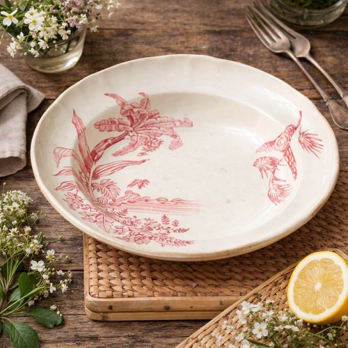 Antique longchamp hollow dish - antique,