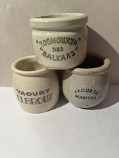 Lot De 3 Anciens POT à YAOURT