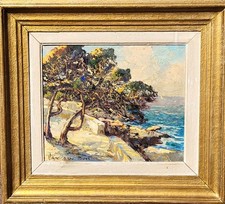 VAN DEN BUSSCHE  2 Tableaux Paysage.  Peinture huile sur panneau de bois signé 