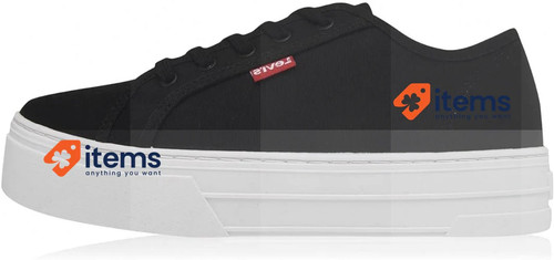 Baskets noires levi - baskets,