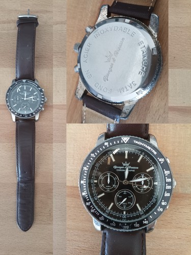 Montre yanger bresson acier - montre, &