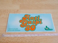 Autocollant radio FRANCE INTER - ANTI GASPI 80