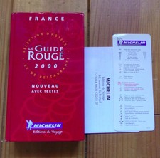 Guide rouge Michelin France 2000 avec ses documents