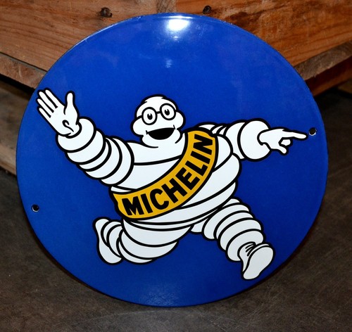 Plaque émaillée michelin - émaillée,