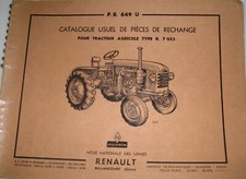 CATALOGUE PIECES DETACHEES TRACTEURS RENAULT   D16  R7053