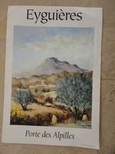 AFFICHE SUR L'ART  CLOVIS PORIOL EYGUIERES PORTE DES ALPILLES 1996