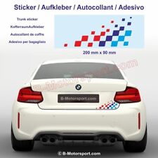Sticker damier BMW M-Power compatible tous modèles de BMW - Version 20 cm | 3209