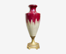 LAMPE CERAMIQUE  monture bronze Dlg Émile Decoeur  ?,Pierre-Adrien Dalpayrat?