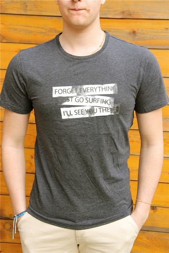 Tee shirt gris kanabeach - tee,