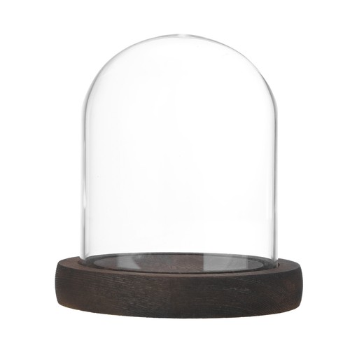 Cloche verre avec base - en,