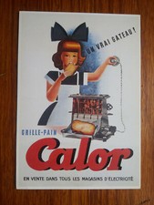 CALOR GRILLE PAIN french toaster  publicité carte postale  advert postcard