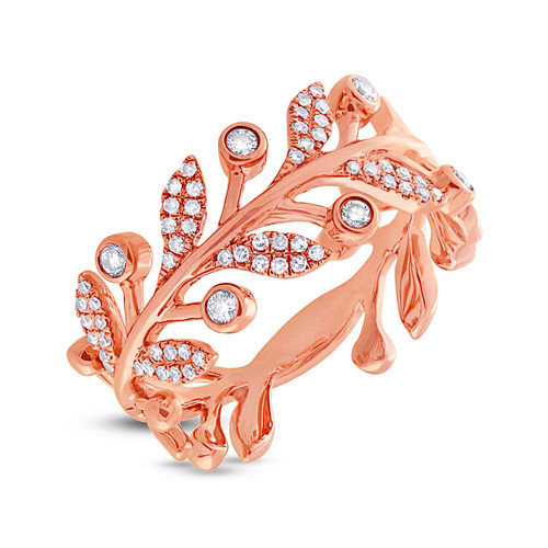 Bague diamant or rose - bague,