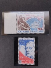 Timbres neufs de Gaulle Polynésie française