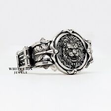 Bague Biker Lion Vintage En