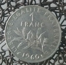 Pièce De 1 franc La Semeuse 1960 France