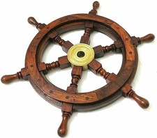 Poignée volant bateau - , bois