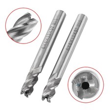 2pcs HSS 6mm 4 Flutes End Mill Metal Cuttting Engraving Milling Machine Bit CNC