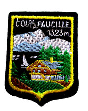 ECUSSON COL DE LA FAUCILLE♦️ JURA♦️GRAND EST ♦️Brodé ♦️