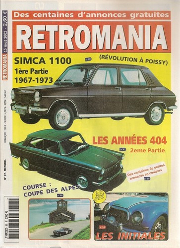 Retromania peugeot 404 1965 - retromania,