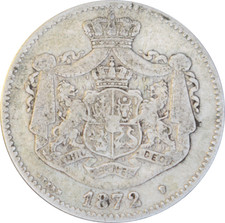 2 Lei ROUMANIE 1872 9,70g TTB+