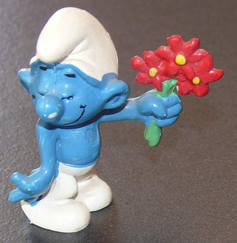 Figurine schtroumpf amoureux - figurine,
