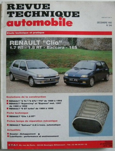 Revue technique automobile rta - revue,