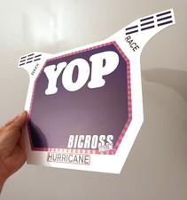Bmx race number plate yop - number, for