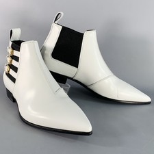 GUCCI Taille 7.5 Blanc Noir Or