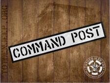 PANNEAU BOIS US 60X10CM COMMAND POST  .. jeep willys ww2