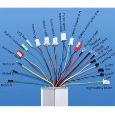 Kit guidon d'accélérateur et contrôleur moteur brushless écran LCD Ebike