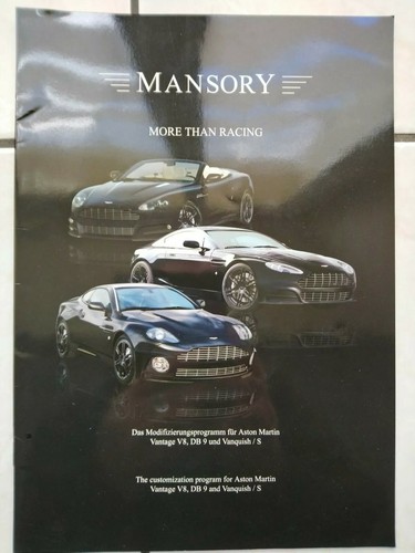Brochure mansory aston martin - brochure,