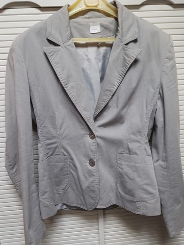 Veste grise rayée camaieu - grise,