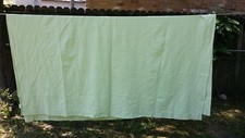 SMALL GREEN WHITE CHECK PLAID WINDOW PANEL COTTON CURTAIN 96"X88" FREE SHIPPING