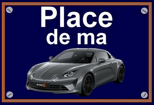 Plaque alpine place de ma - plaque,
