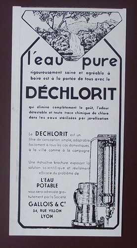 Publicité ancienne dechlorit - publicité,